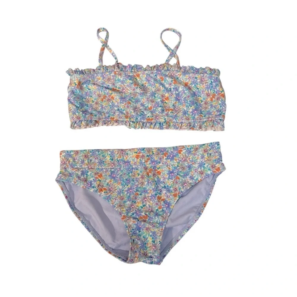 Raisins|Kids Colorful Floral Swimwear Bikini Set -Size 12 years